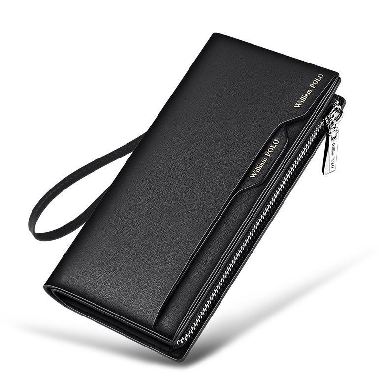 WILLIAM POLO 191469 Leather Wallet Clutch Bag Dompet Panjang Kulit Sapi Box Eksklusif Multicard