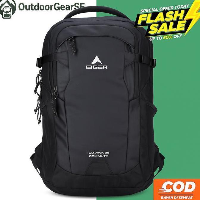 New arrival Promo Tas ransel Eiger kanawa 28L laptop backpack Tas Ransel Warna Hitam Tas Laptop 15Ic