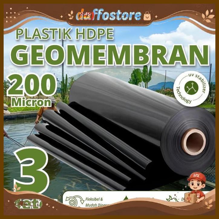 Geomembran Hdpe Tebal 200 Micron Lebar 3 Meter Terkini