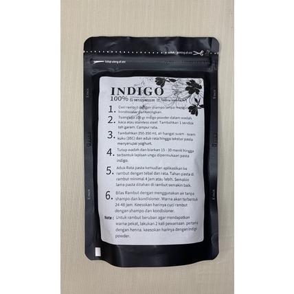 INDIGO POWDER 100 GR PEWARNA RAMBUT ALAMI BLUE BLACK MURAH