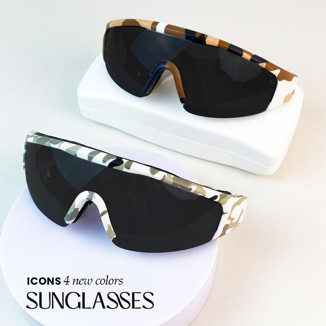 BUY 1 FREE POUCHKacamata Sporty Pria Korean Style Anti Sinar UVcool visionMC1174
