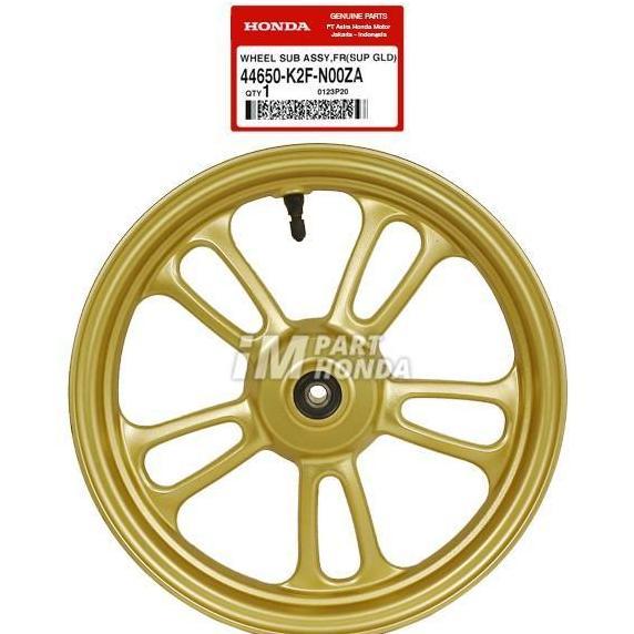 [KARGO HEMAT] 44650-K2F-N00ZA VELG RACING DEPAN SCOOPY ESP K2F PRESTIGE GOLD