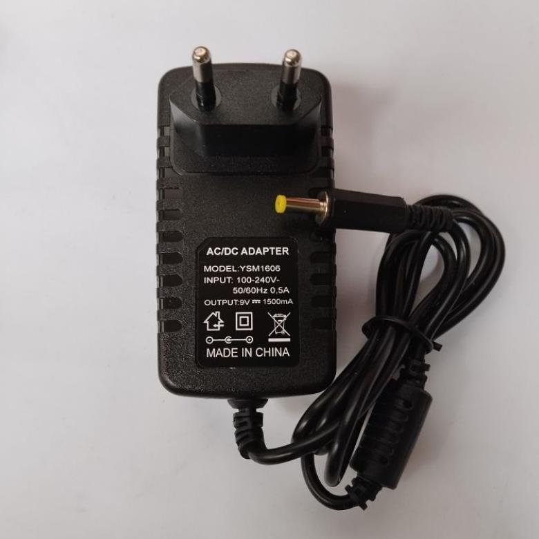 9V 1,5Amper Promo cod adaptor chas speaker portable advan/asatron/dat/niko/sounbest/aiwa/baretone/to