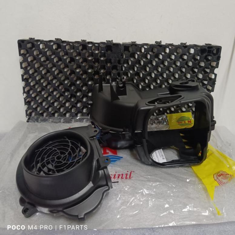 COVER MESIN BEAT FI SCOOPY FI STARTER KASAR SHROUD INLET EXHAUST ATAS BAWAH