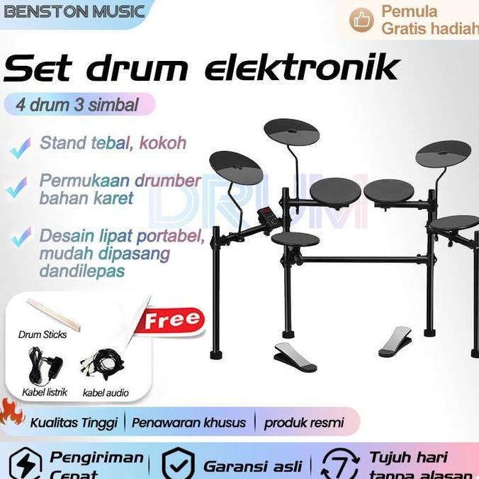 AISYAHAAFIL - BENSTON MUSIC- DRUM ELEKTRIK. SET DRUM ELEKTRONIK, DRUM ELEKTRONIK RUMAH UNTUK ANAK-AN