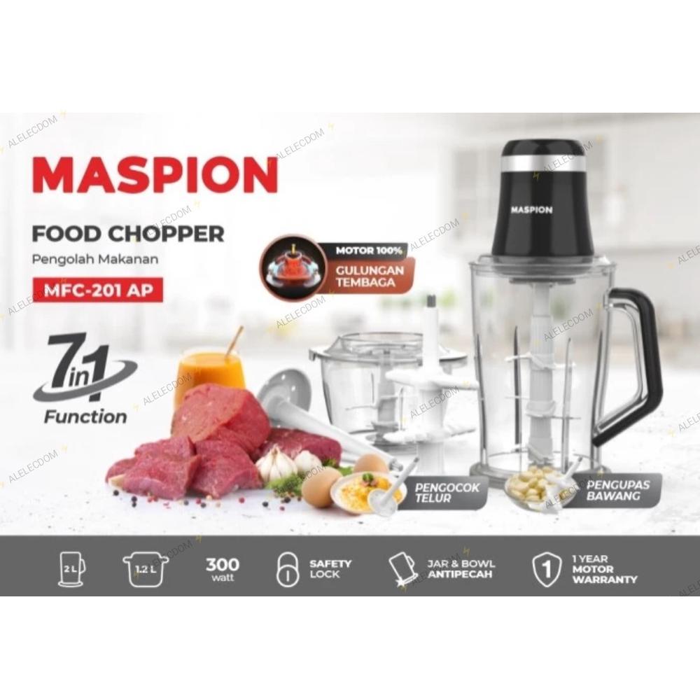 Maspion Chopper Mfc 201 Ap / Penggiling Daging Maspion / Food Processor Maspion