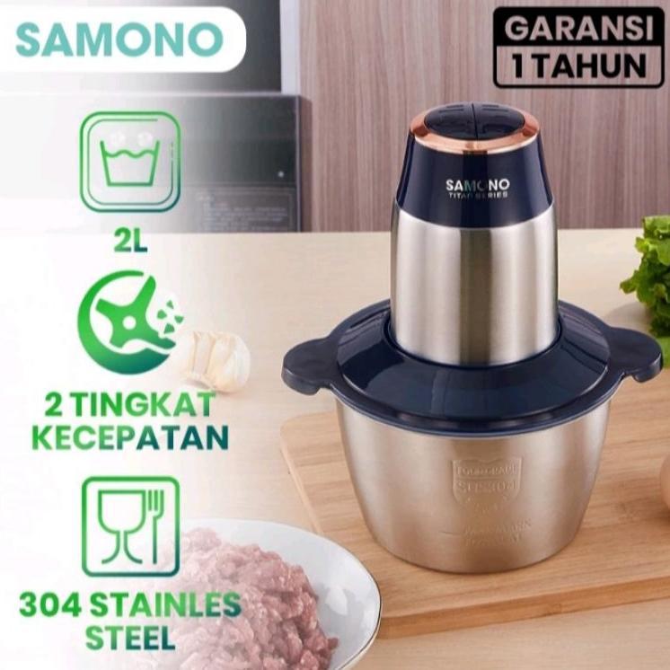 Samono Titan Series Food Chopper Stainless Steel Meat Grinder Food Processor Penggiling Daging