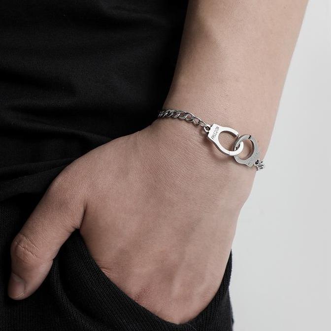 GELANG TITANIUM MODEL BORGOL TERLARIS PRIA DAN WANITA ANTI KARAT