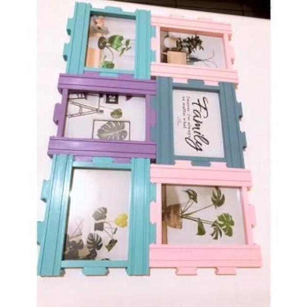 bingkai FOTO 6 FRAME / PHOTO FRAME Plastik bingkai family AS