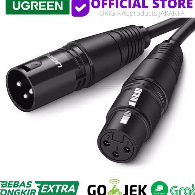 Terbaik UGREEN kabel XLR male cable Microphone to karaoke ke female cable mikrofon ke mixer audio st