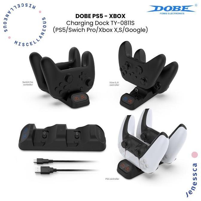 Dobe Universal Controller Charging Dock Joystick Stik PS5/Xbox/Rexus/Fantech TY-0811S