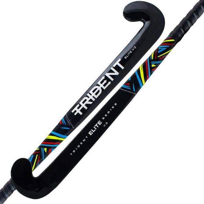 Promo Trident Elite V3 Wooden Hockey Stick Indoor (Black)