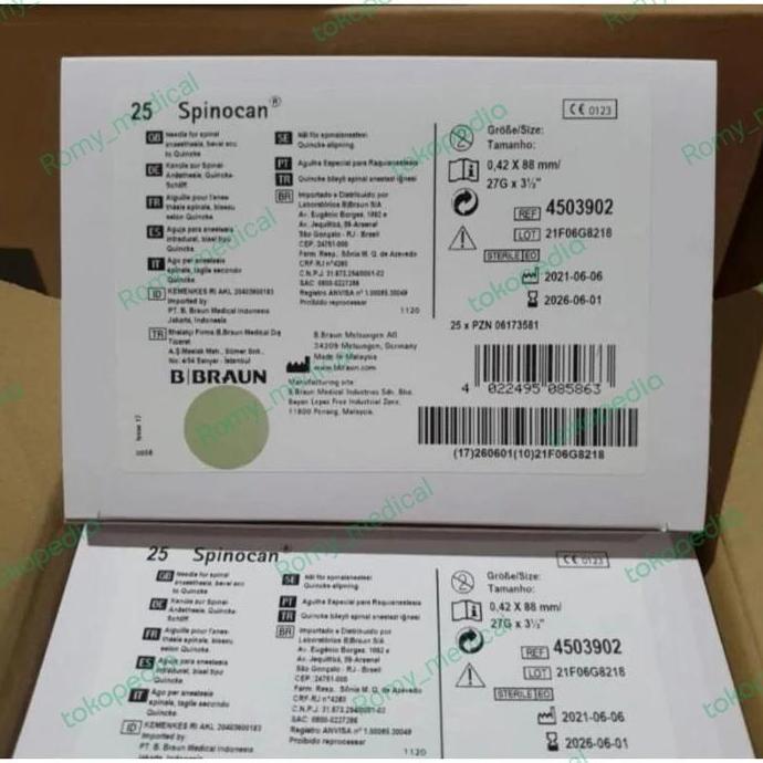 [ New ] spinocan 27 g bbraun/spinocan 27G