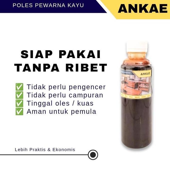Paint- New- Poles Perna Kayu Siap Pakai Terbased 250Ml Cat Plitur Kayu Bambu Rotan Triplek Politur P