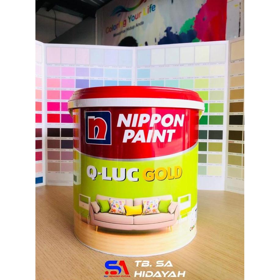 Paint- New- Cat Dinding Nippon Paint Qluc Gold All Rna Request Sage Green Earthling 5 Kg