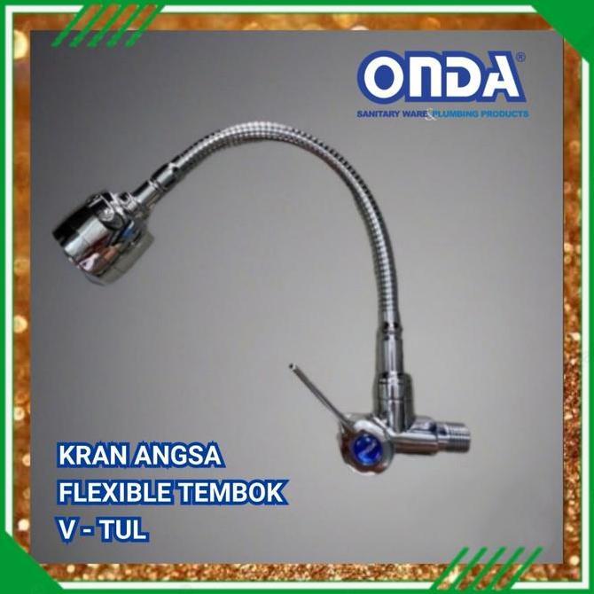 KERAN CUCI PIRING FLEKSIBEL ANGSA ONDA V - TUL TEMBOK / KRAN DAPUR AIR KUNINGAN HITAM KRAN AIR AIR K