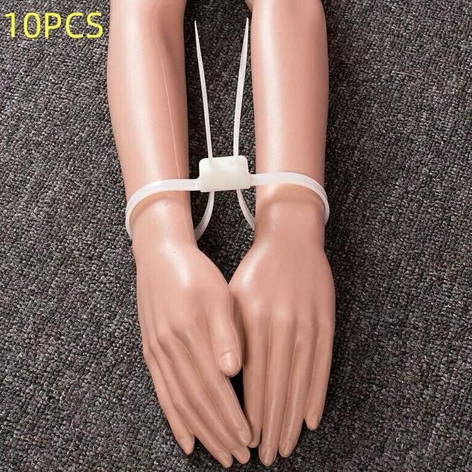 OVMIDEX 10PCS/SET Borgol Plastik /Cable Ties Plastik /Borgol Tangan Plastik Sekali Pakai/Borgol Poli