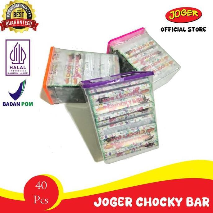 Crispy- Joger Chocky Bar Toples Cokelat Isi 40 Pcs Chocky Bar Coklat