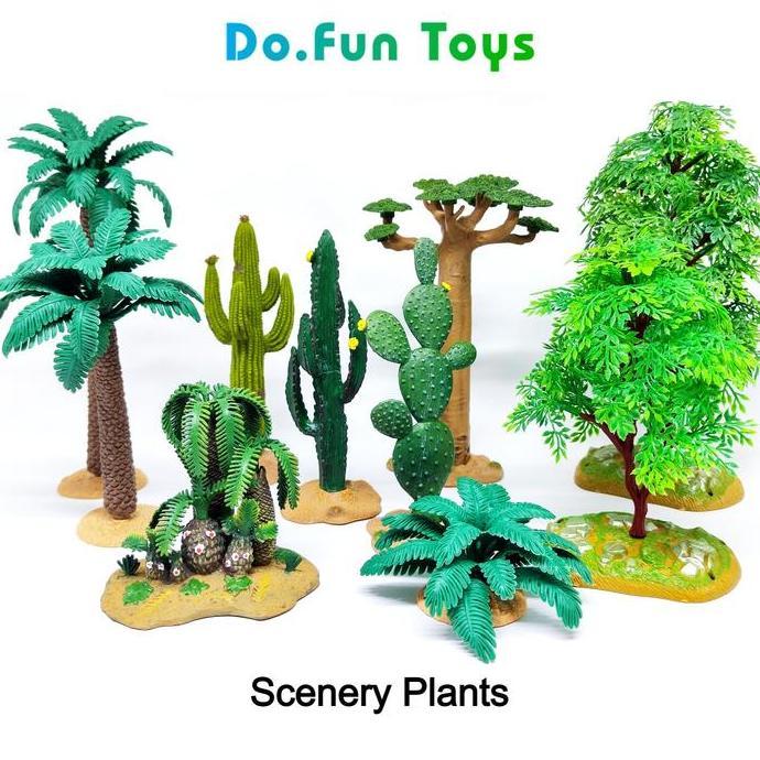 mainan - Mainan Miniatur Diorama Dekorasi Tanaman / Tumbuhan / Pohon / Kaktus Diskon