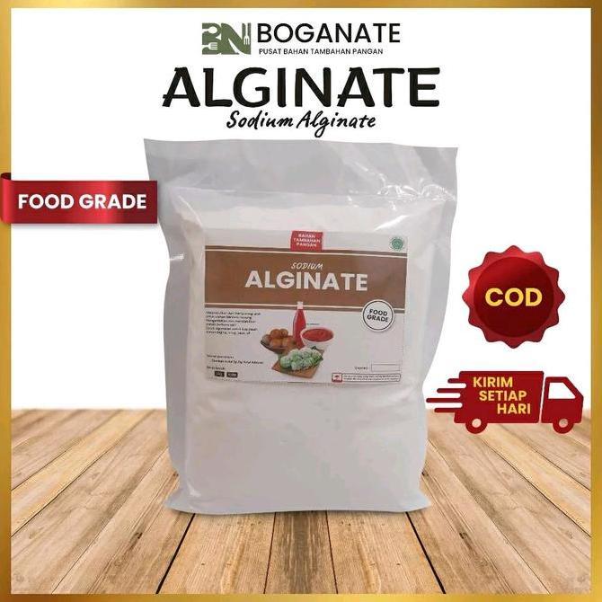 READY Sodium Alginate 1kg Food Grade | Pengenyal & Anti Alot khusus untuk gorengan, kue basah, mie, 