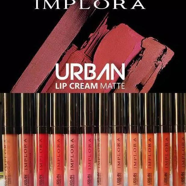 Bondarui90 - Implora Lipcream Urban Matte Bpom Original Lip Cream Bibir Waterproof Kosmetik Wajah Li