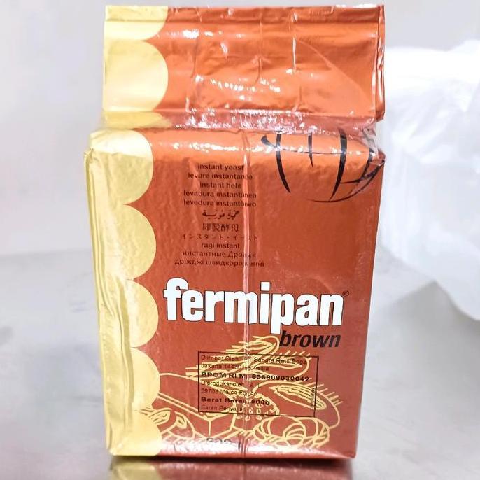 [ 500 GRAM ] Gist Instant Fermipan Brown Ragi Instan Fermipan Brown 500 Gram