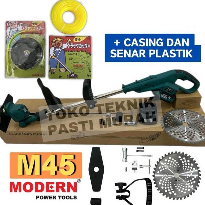 Mesin Potong Rumput Baterai Modern M45 Pemotong Rumput Cordless M-45