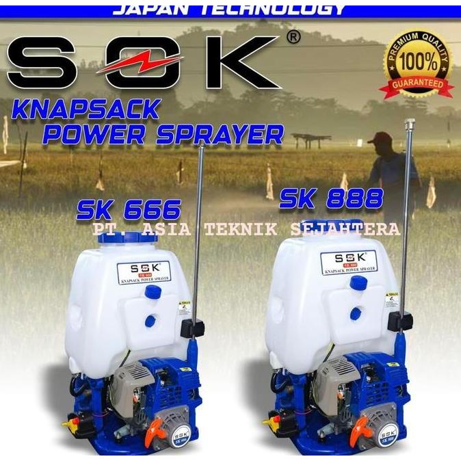 Knapsack Mesin Power Sprayer 4 Tak 20 Liter Mesin Semprot Hama