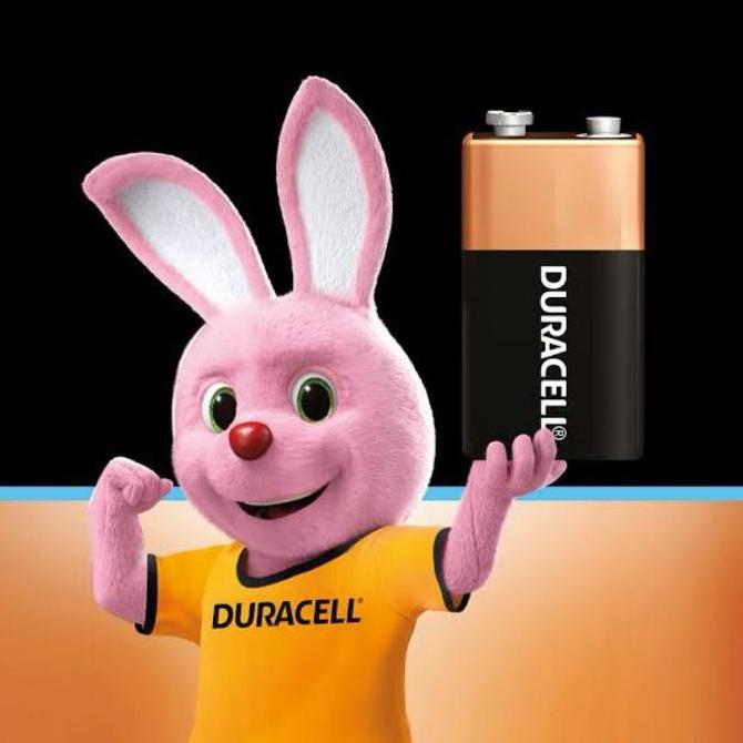 (Best) Baterai Alkaline Duracell 9V MN1604 Asli, memberikan daya tahan lama untuk detektor asap/main