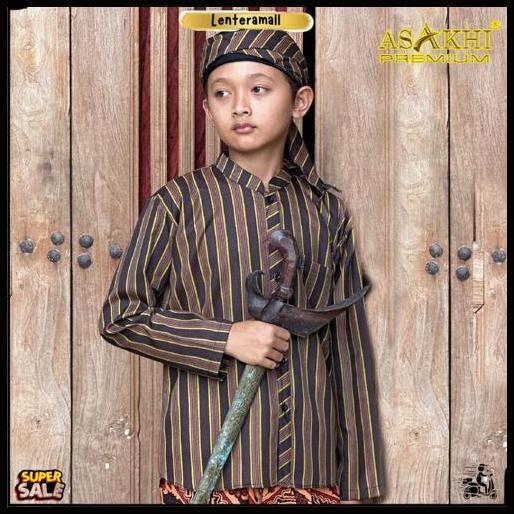 Baju Lurik Anak Pakaian Adat Tradisional Jawa 3-13 Tahun Kualitas Oke