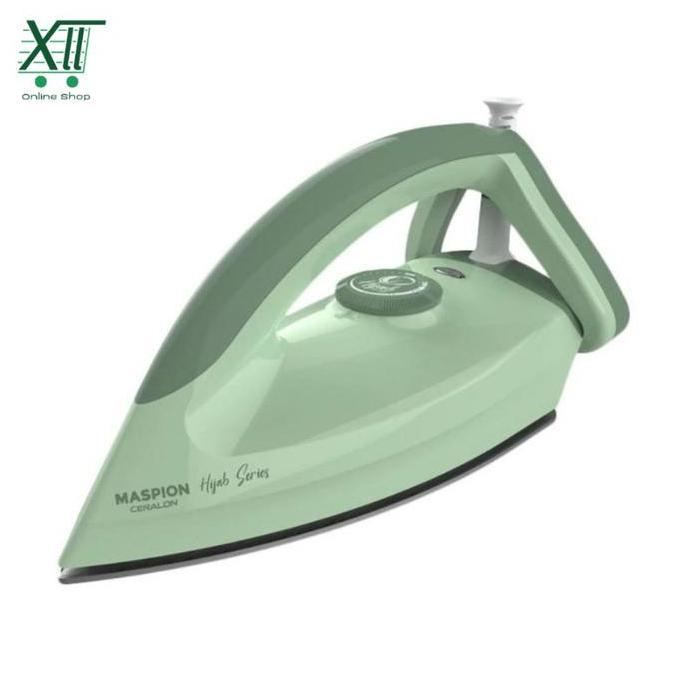MASPION HA~365 HIJAB SERIES DRY IRON CERALON SETRIKA CERAMIC COATING GOSOKAN HIJAU BARU