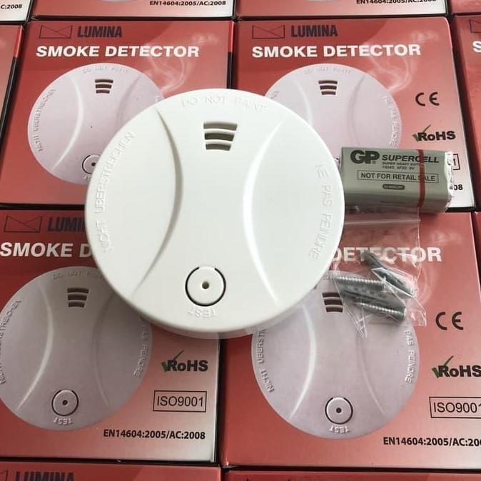 SMOKE DETECTOR TANPA KABEL LUMINA FIRE ALARM/ SMOKE ALARM DETECTOR DISKON