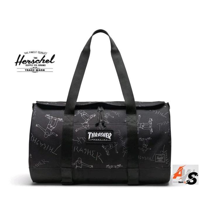 HERSCHEL-THRASHER GONZ HERITAGE SKATE DUFFLE-BLACK-(40L)-BAG-US