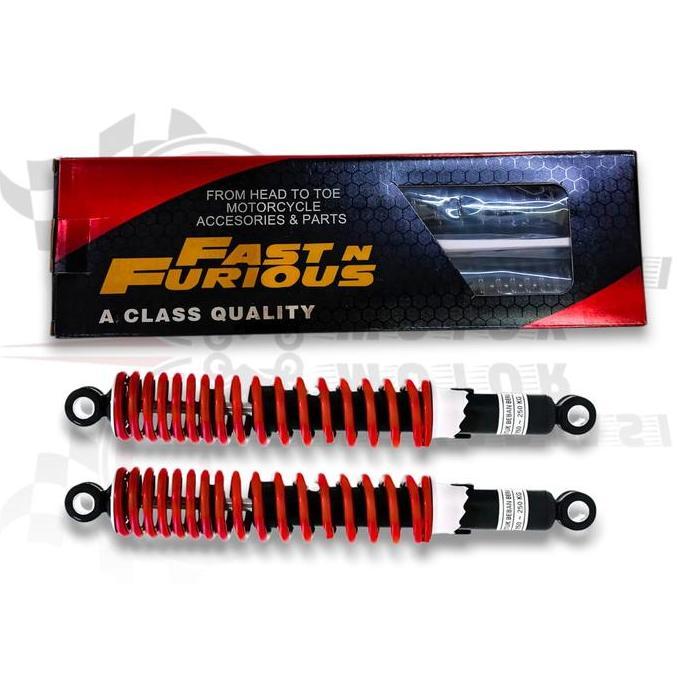 Indo- Fast N Furious Shock Beban Berat Shock Breaker Belakang Pereda Kejut Motor Bebek Ukuran 280 32