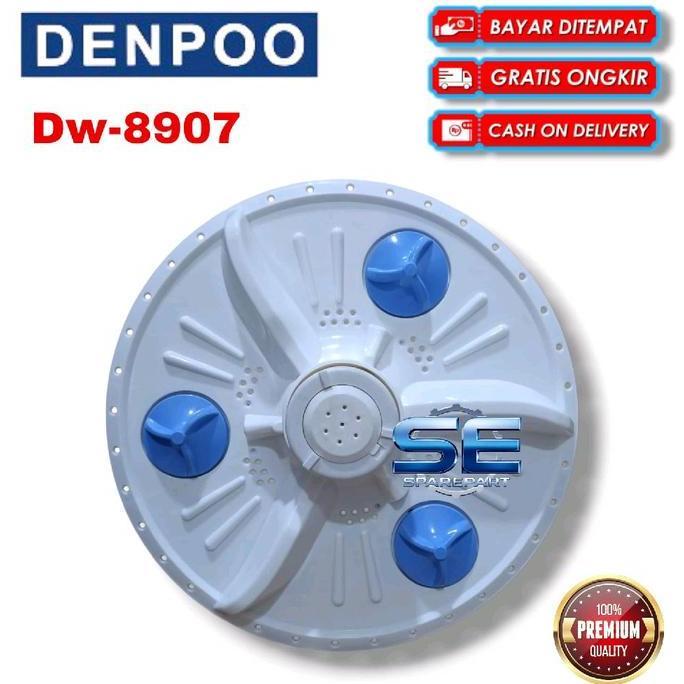 PULSATOR MESIN CUCI DENPOO 2 TABUNG 34CM GIGI 10 DW8907B / DW8907 PREMIUM