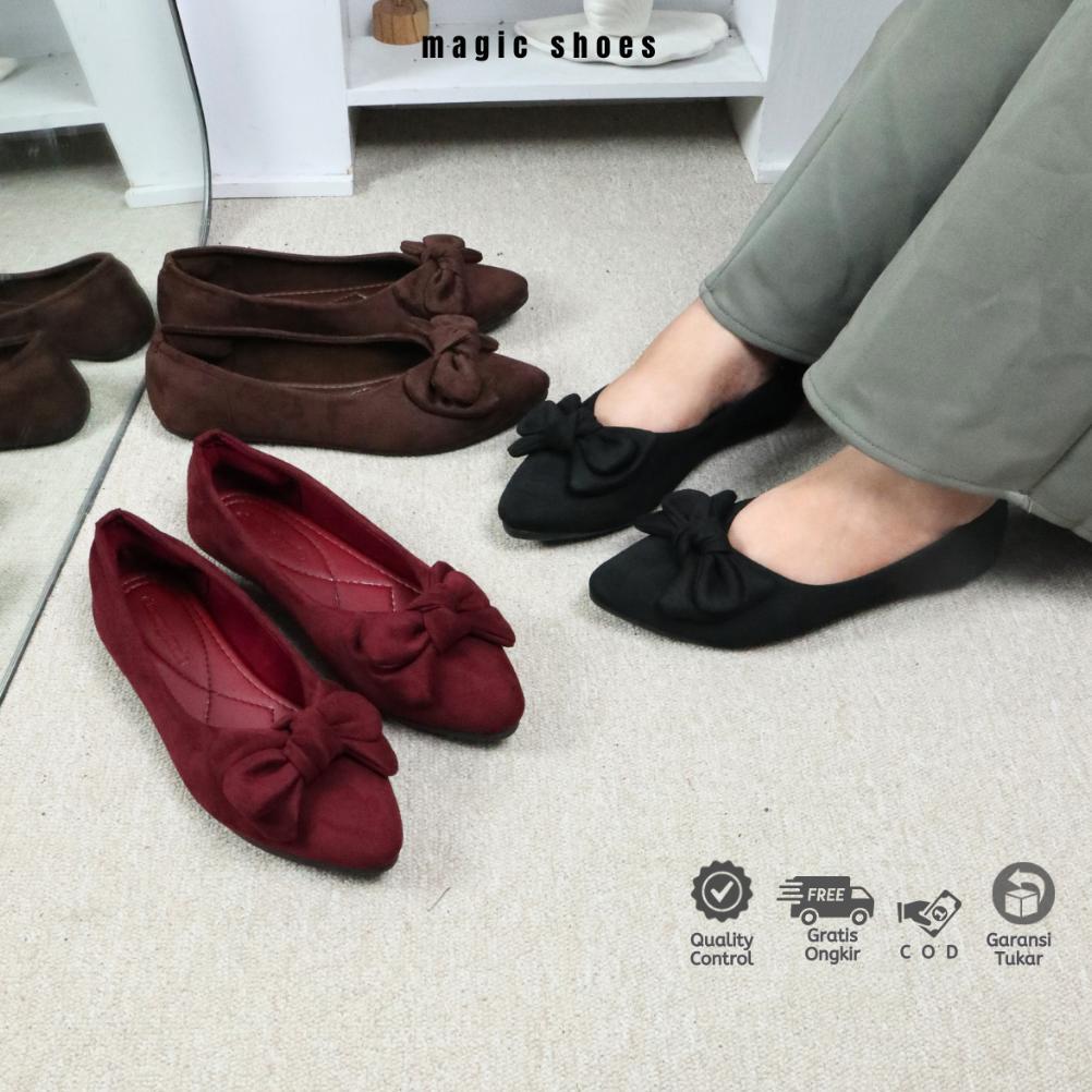 cheung kuedz sepatu balet pita premium