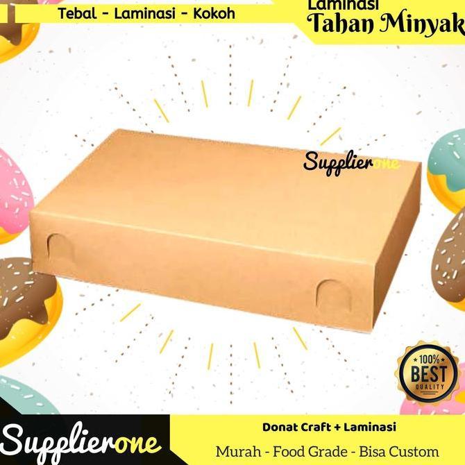 Whatnew- Box Donat Isi 5 / Box Donat Polos / Dus Donat / Kemasan Donat / Kotak Donat