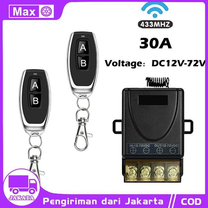 Relay Switch AC 220 DC 12V 1CH Remote Control Saklar on off /Sakelar Kontrol Jarak Jauh Nirkabel RF 