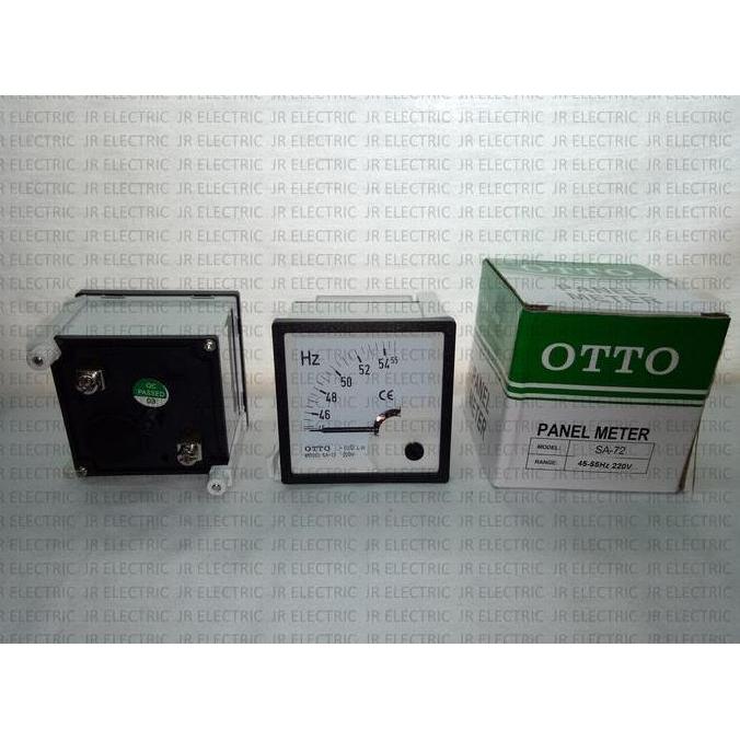 PROMO TERBATAS - OTTO Panel Meter / Frequency Meter HZ Jarum Getar 50Hz SA-72 45-55HZ
