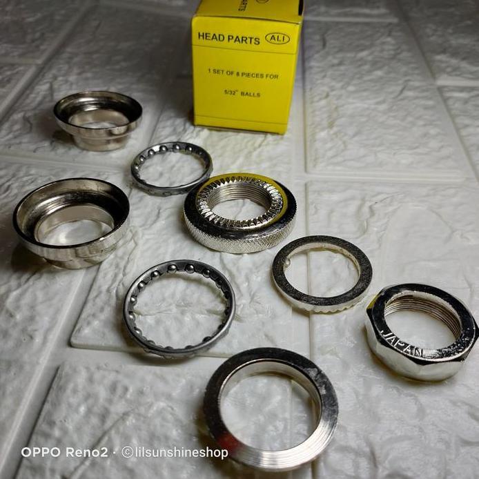 Headset Fork Standard DRAT ULIR ALI Japan Mangkok Lubang HeadTube Frame 30mm Untuk Stem Tiang Bawah 
