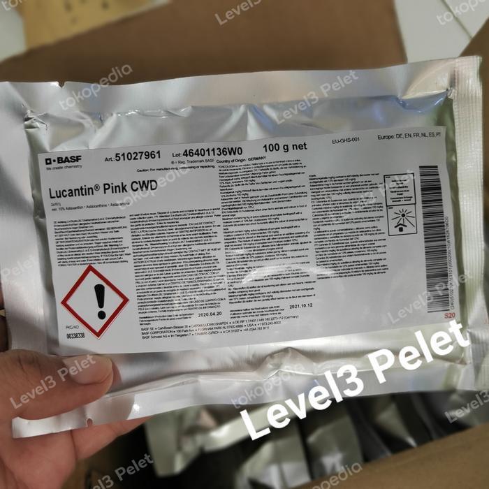 Lucantin Pink Basf Carophyll Astaxanthin Original Pigmen Merah 100gr