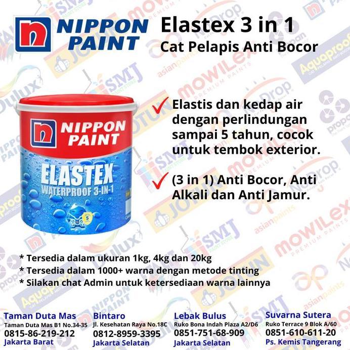 CAT TEMBOK WATERPROOFING WARNA CHAMELEON NP BGG 1798T 1KG