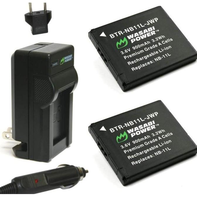 sabi Power Battery & Charger for Canon NB-11L NB-11LH NB11L NB11LH Baterai A2300 A2400 A2 A2600 A340