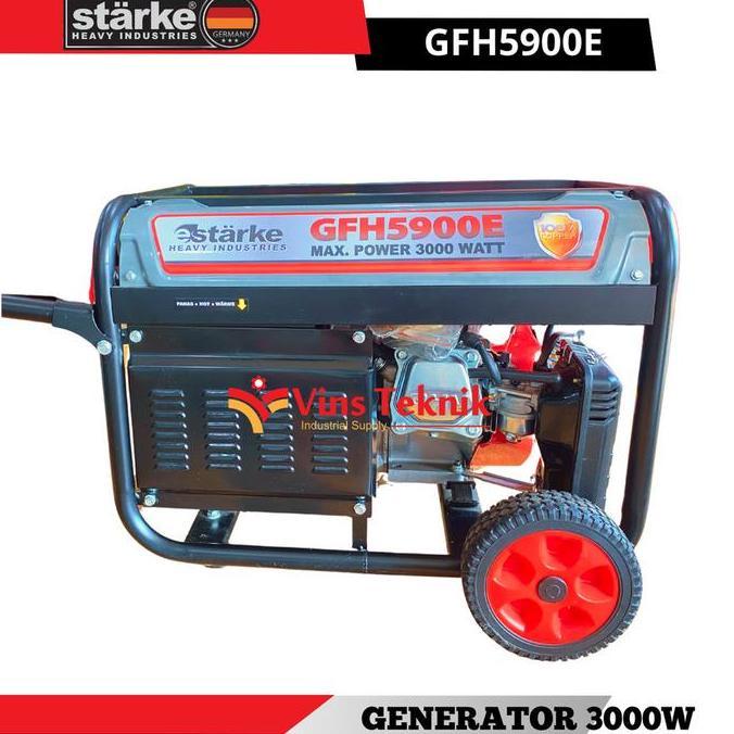 (Best) Mesin Genset Listrik Generator Set 3.000 WATT STARKE GFH5900E GFH 5900