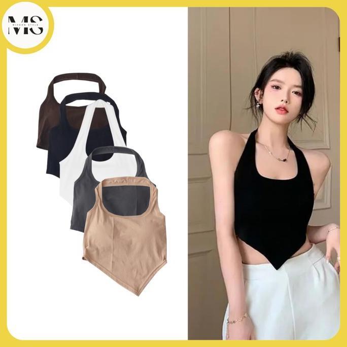 DY19 - TMS BR390 Tanktop Crop Top  Tanktop Bra Leher Atasan Bra Cup