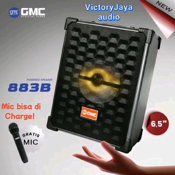 speaker bluethoot karaoke GMC 883B 6.5in super bass