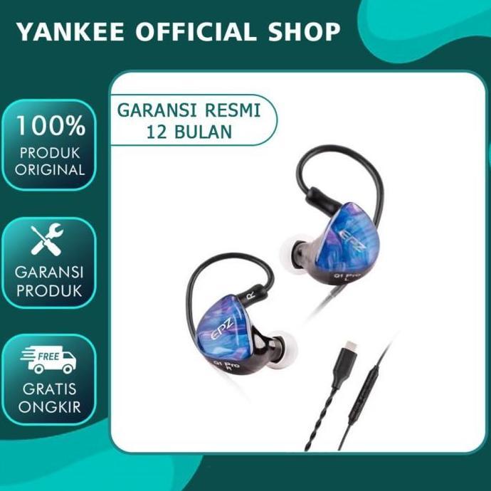 EPZ Q1 Pro Earphone Wired HIFI Bass Dynamic Driver In Ear Earphone
