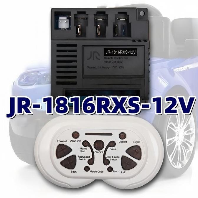 KEYMAZ REMOTE CONTROL CAR RECEIVER JR1816RXS JR 1816 RXS 12V MOBIL MAINAN AKI ANAK JR RX 12 VOLT 2.4
