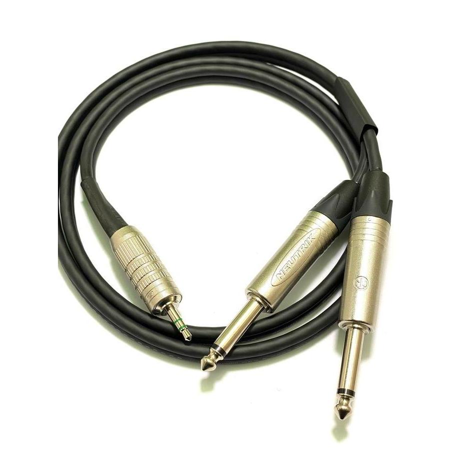 Mogami Kabel Jack 3.5mm to 2 Jack TS 6.5mm 3 Meter Original Jepang Kualitas Terbaik untuk Laptop HP 