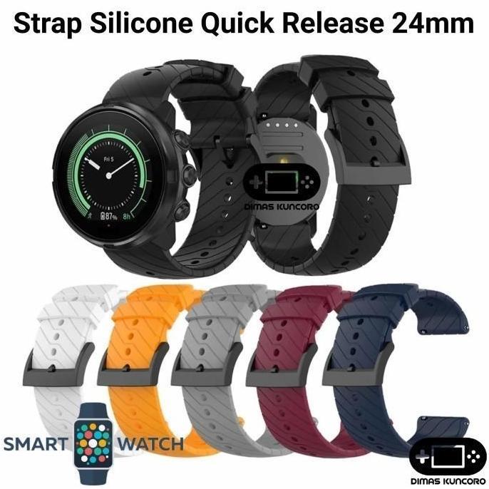 Strap Silicone Quick Release silikon 24mm olike smartwatch zeth w5 ow